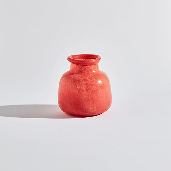 jumbled ben David kas Byron vase round sunset glass sculpture red australia styling design 