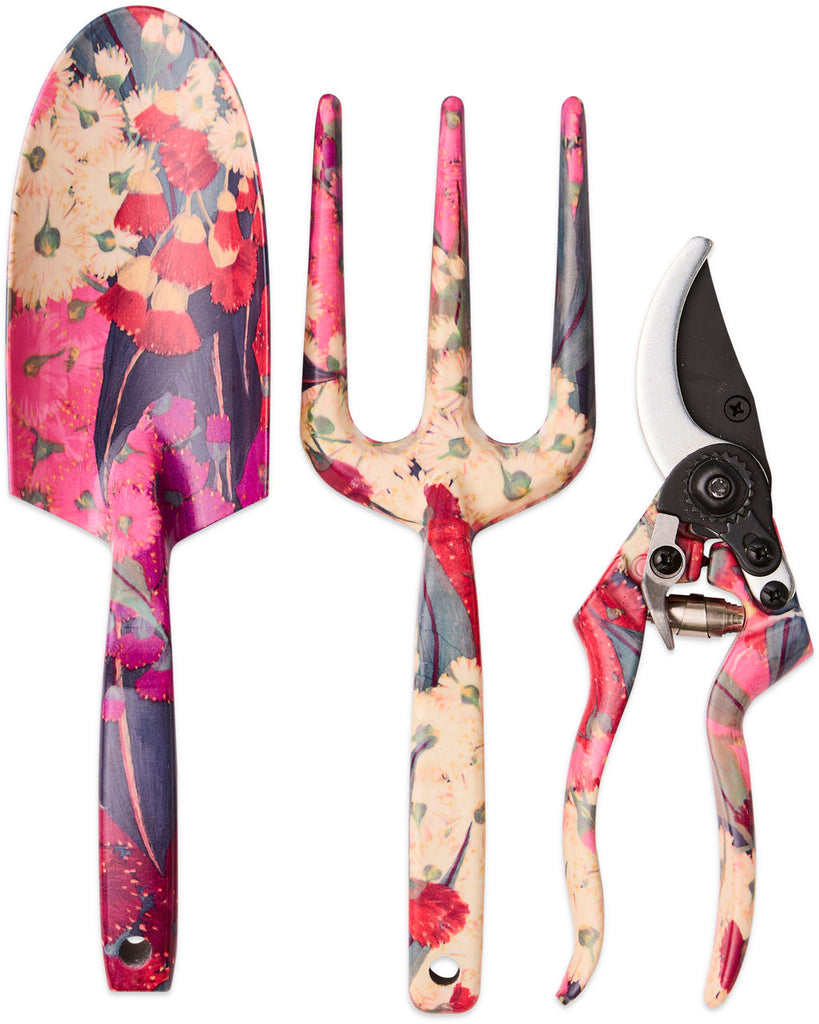 Australian Bush Blossom Garden Tools and Gloves Set