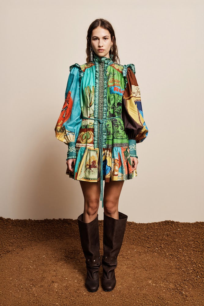 Ace Mini Dress - Rodeo Print