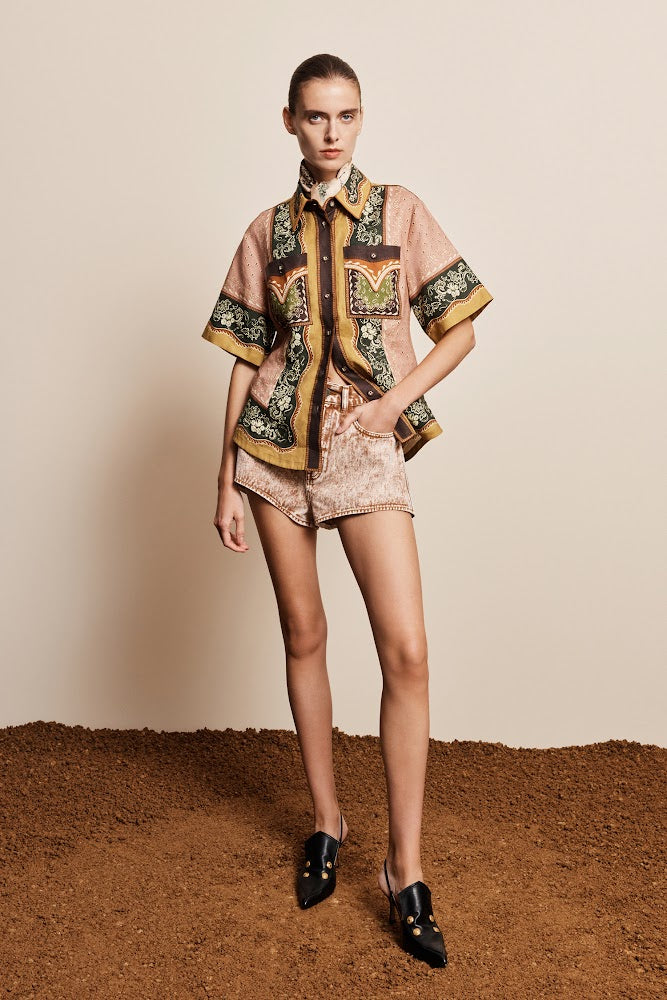 Darcey Shirt - Bandana Print