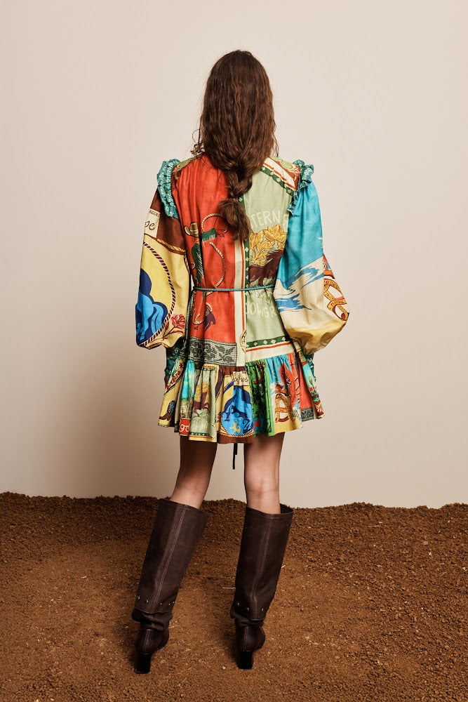 Ace Mini Dress - Rodeo Print