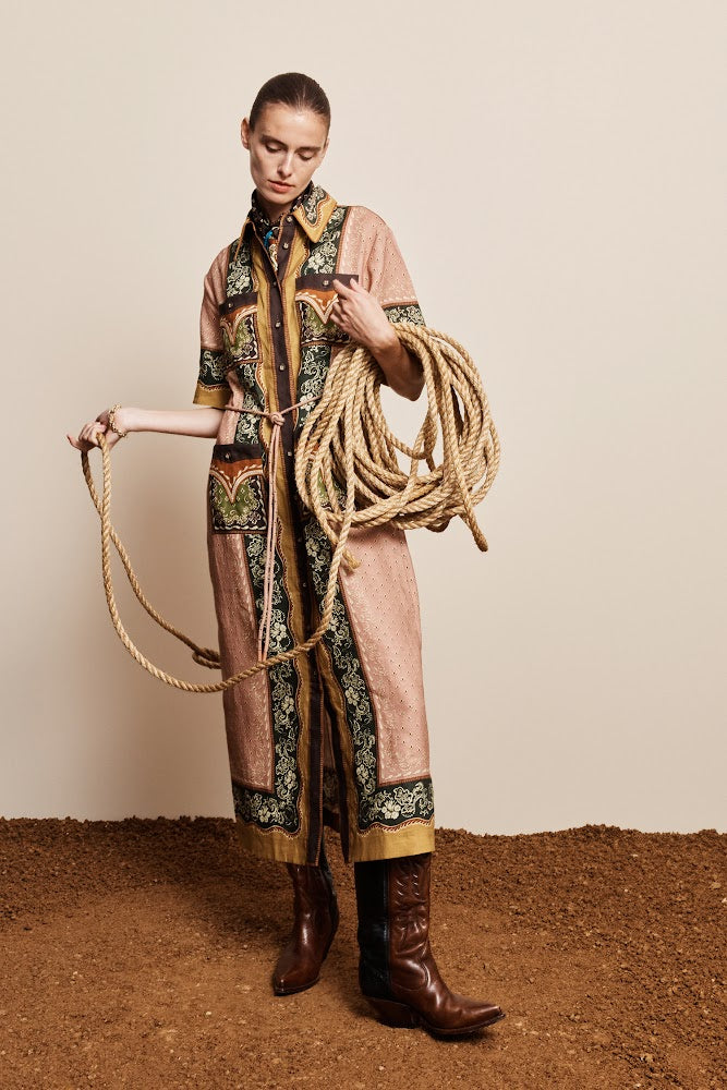 Darcey Shirtdress - Bandana Print