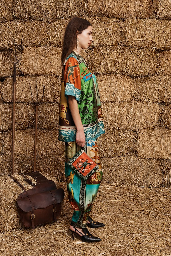 Ace Silk Shirt - Rodeo Print