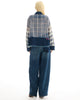 Mixed Flannel And Denim Shirt