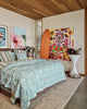 Cactus Stripe Linen European Pillowcase Set by Kip & Co