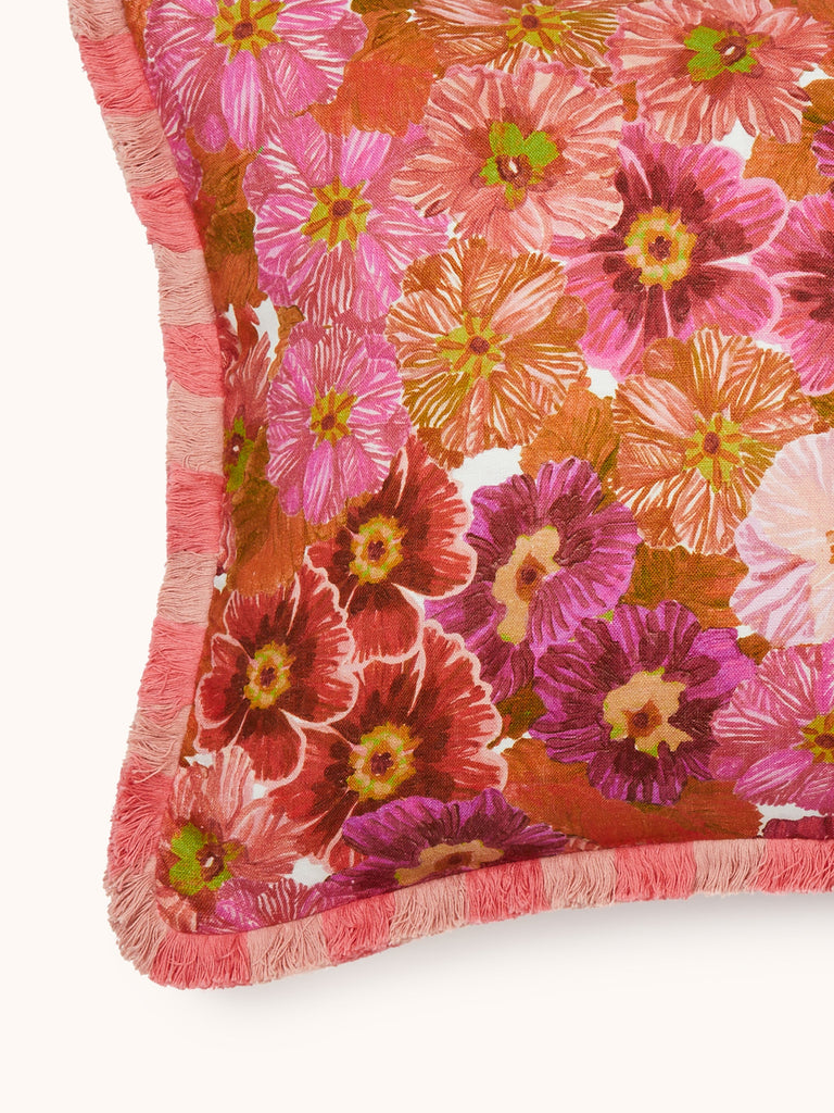 Primrose Pink 60x40cm Cushion styled living room