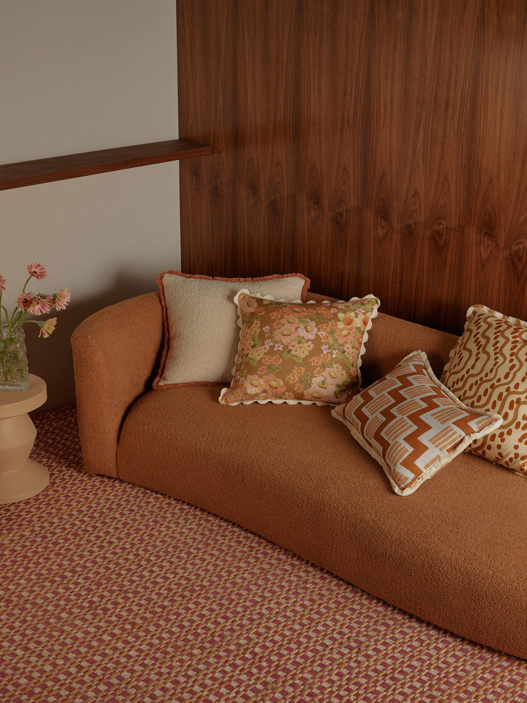 Buttercup Wheat 50cm Cushion styled