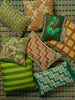 Mountain Floral Citrine 50cm Cushion styled