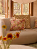 Primrose Sunset 50cm Cushion styled