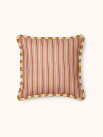 Garden Stripe Pink 50cm Cushion