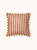 Garden Stripe Pink 50cm Cushion