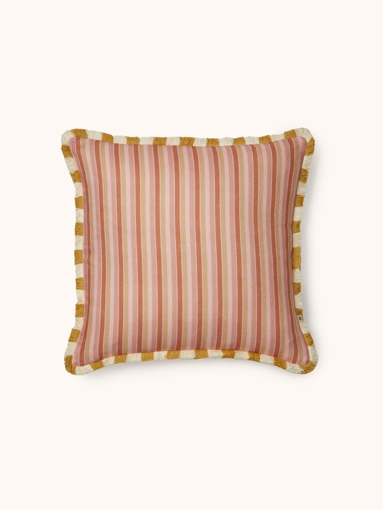 Garden Stripe Pink 50cm Cushion