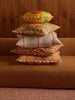 Delilah Yellow 45cm Round Cushion styled