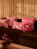 Primrose Pink 50cm Cushion styled