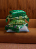 Primrose Green 50cm Cushion styled