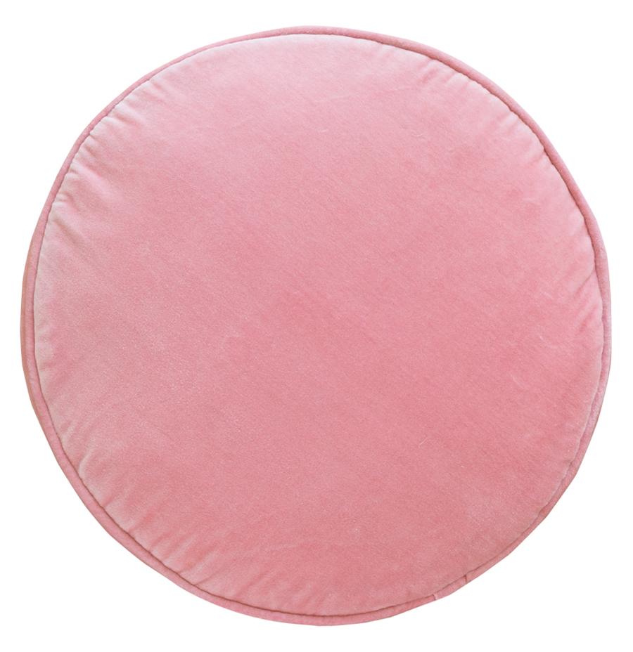 Velvet Penny Round - Baby Pink