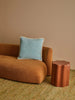 Grain Blue 50cm Cushion styled living room