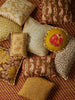 Gem Mustard 50cm Cushion styled