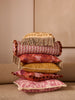 Gem Mustard 50cm Cushion styled