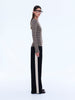 Piper Long Sleeve Stripe Top - Sand Stripe