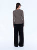 Piper Long Sleeve Stripe Top - Sand Stripe