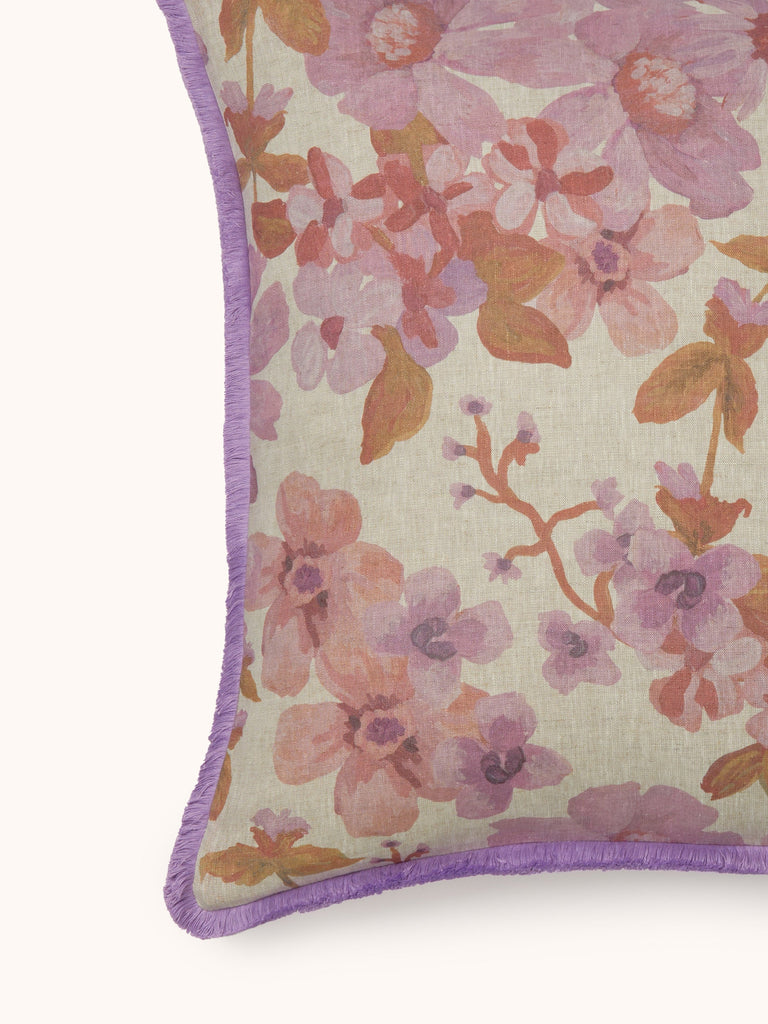Prairie Lilac 60cm Cushion styled living room