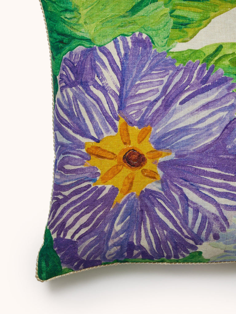Jardin Blue 60cm Cushion detail
