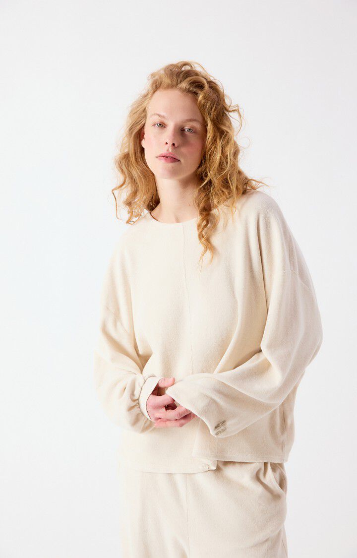 Model Jumbled Fuxow Sweater - Beach– Jumbled