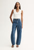 Mason Barrel Leg Jean Dark Indigo