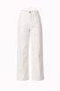 Ghost image of white cotton pants with front pocket detail