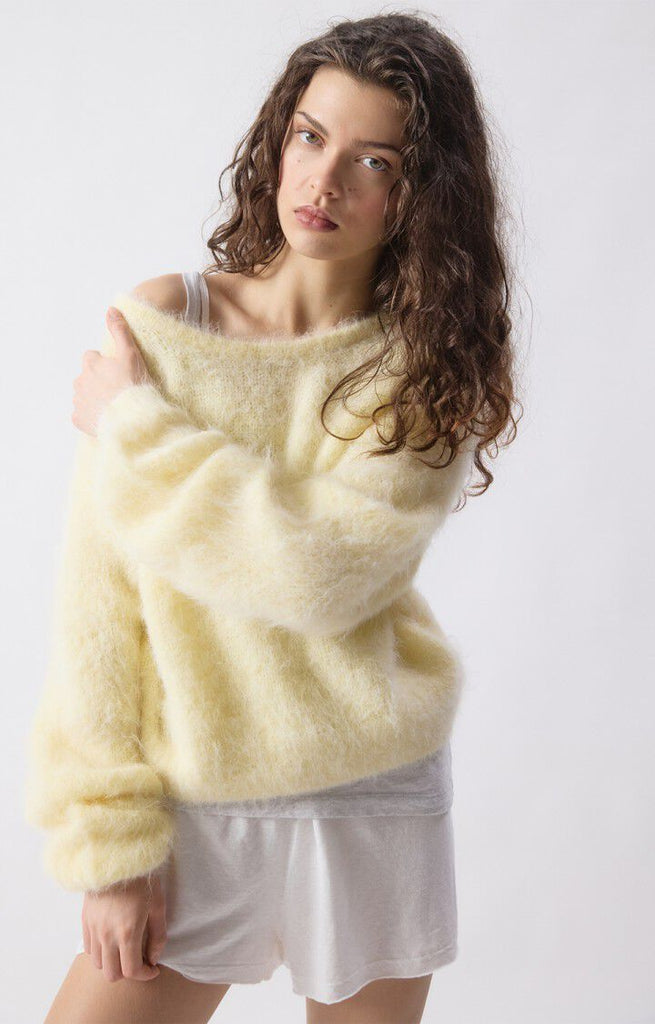 Model Jumbled Niby Sweater - Lemonade Melange– Jumbled