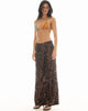 Fame Embellished Pants Chocolate
