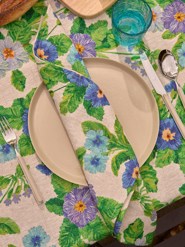 Summer Patch Blue Napkins styled