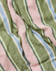 Cactus Stripe Linen Fitted Sheet by Kip & Co