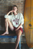 Le Holiday Club Sweater - Coconut White - Red