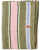 Cactus Stripe Linen Flat Sheet by Kip & Co