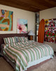 Cactus Stripe Linen Quilt Cover by Kip & Co