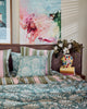 Cactus Stripe Linen Flat Sheet by Kip & Co