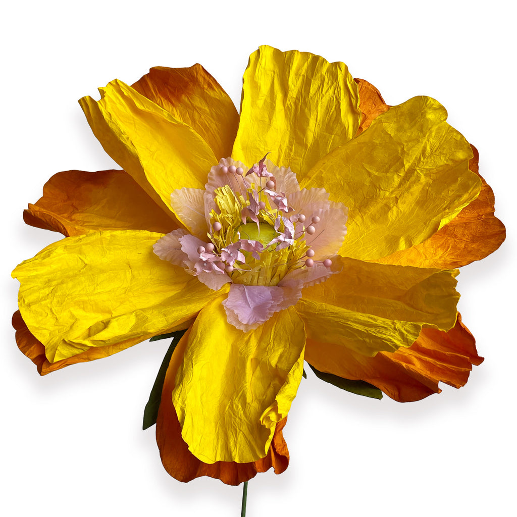 Paper Flower - Yellow Dancing Flower XL