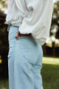 jumbled lilya Molly denim pale blue jeans highl waist flared wide leg women australia fashion