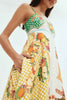 jumbled Alemais lemonis sundress silk strap maxi white pink yellow lemons green summer womens fashion jumbledonline