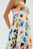 jumbled alemais evergreen sundress strapless maxi dress pattern linen summer party sustainable womens fashion australia artist designed jumbledonline