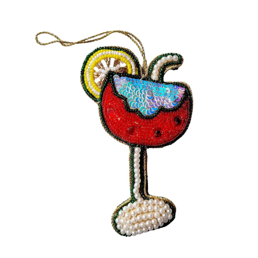 Beaded Ornament - Cocktail Hour
