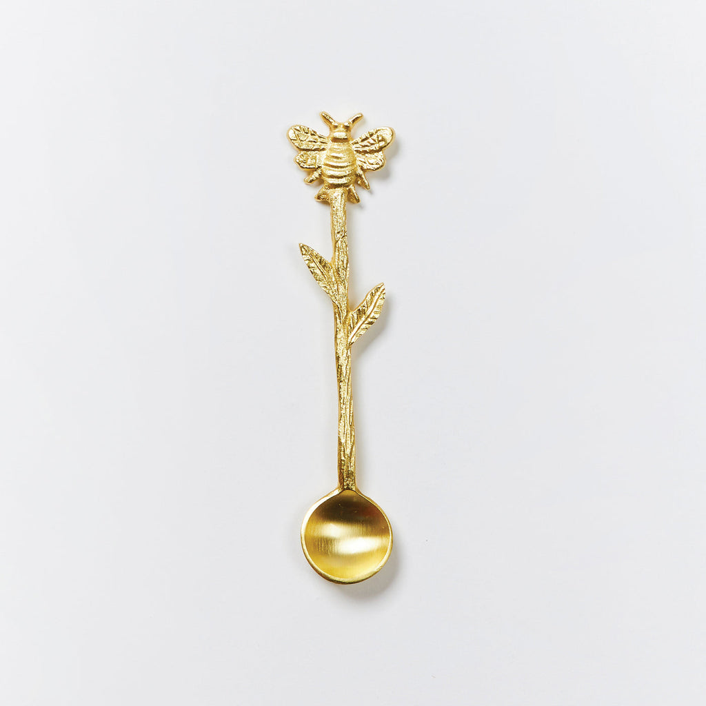 bee teaspoon brass plated gold decorative spoon bonnie and Neil jumbled