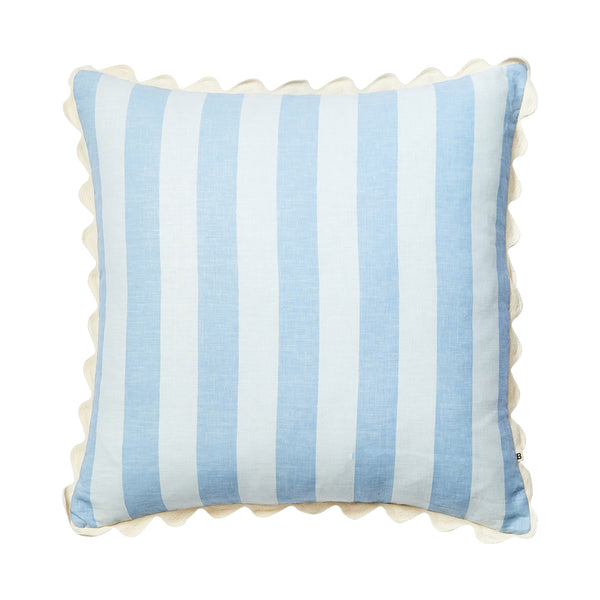 Bold Stripe Blue Cushion