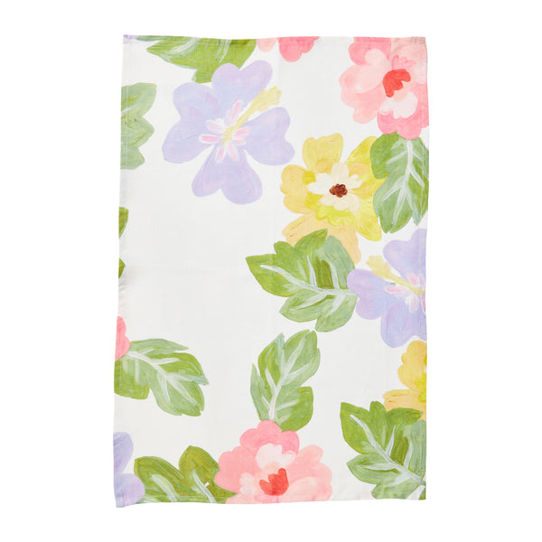 Moana Floral Tea Towel *preorder*