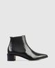 jumbled beau coops chelsea boots black leather pointed toe block heel ankle boot winter fashion australia jumbledonline