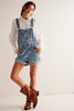 jumbled free people Ziggy shortfall follow your heart denim mis wash overall coverall shortall relaxed fit straps shorts womens fashion layering jumbledonline australia