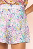 jumbled kachel Jane short tailored flat waistband floral bright summer blue purple yellow womens summer fashion Australia jumbledonline