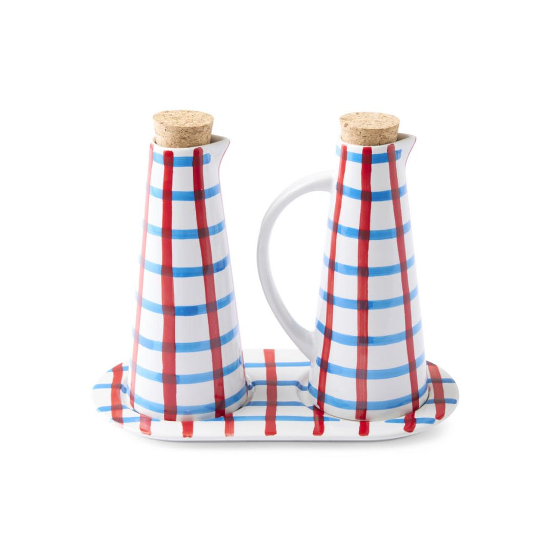 Oil and Vinegar Set - Bon Appetit Tartan– Jumbled